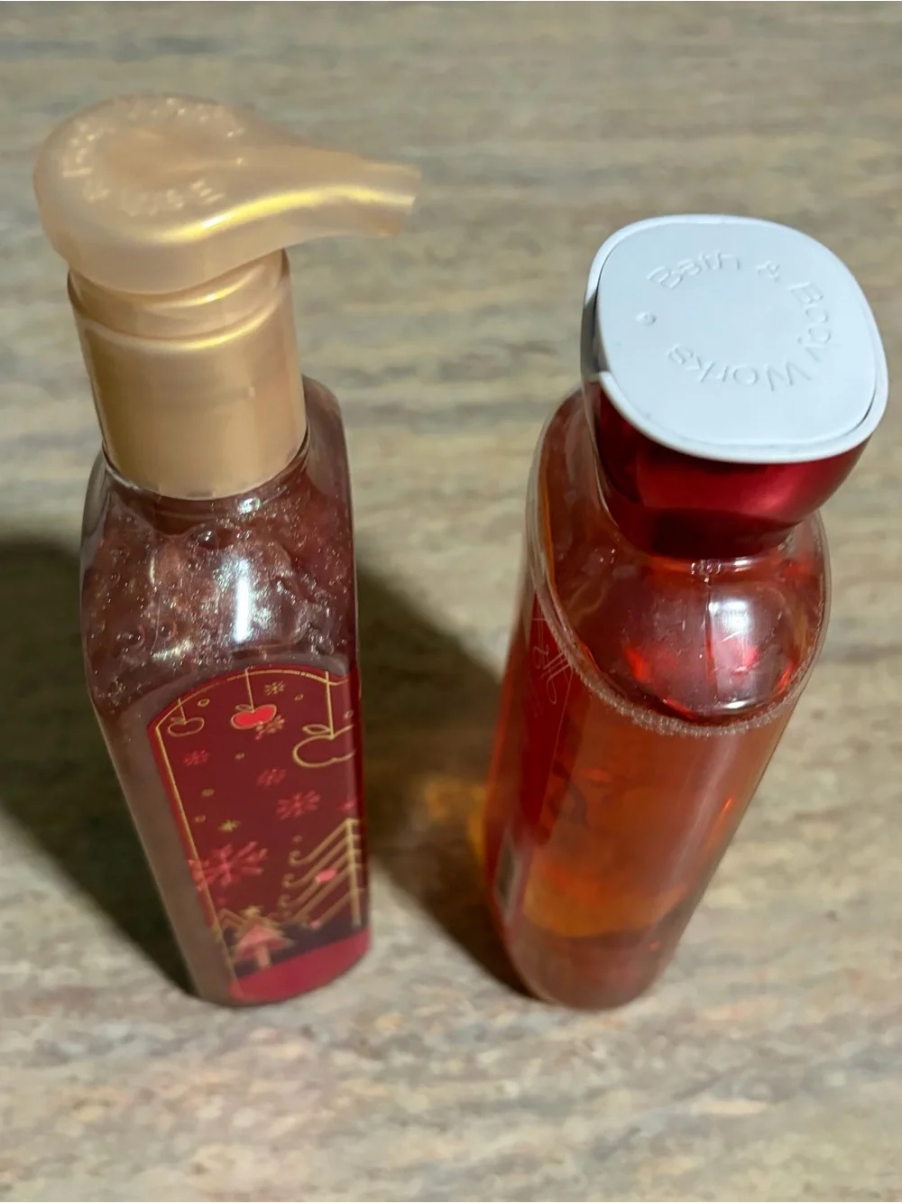 Bath & Body Works Winter Candy Apple Hand Soap & Shower Gel - Red